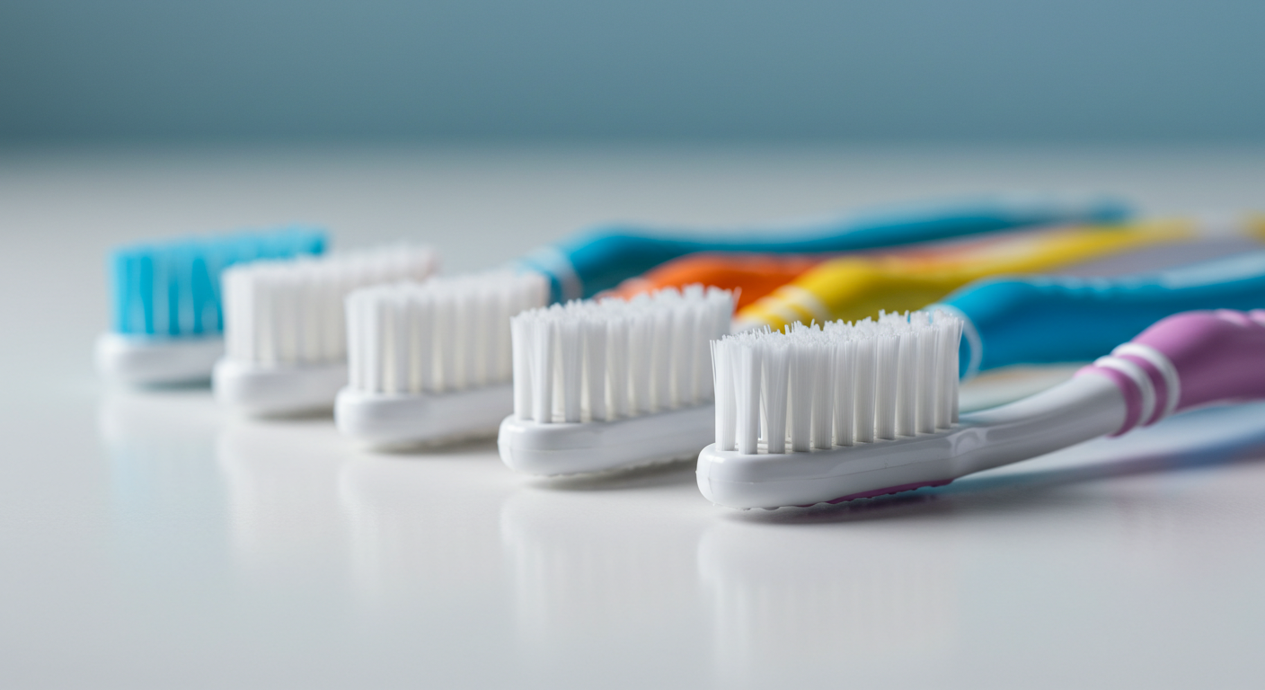 Brosses à dents à poils souples recommandées pour l'entretien.